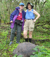 Patty& Sandy with a Galapagos Tortoise